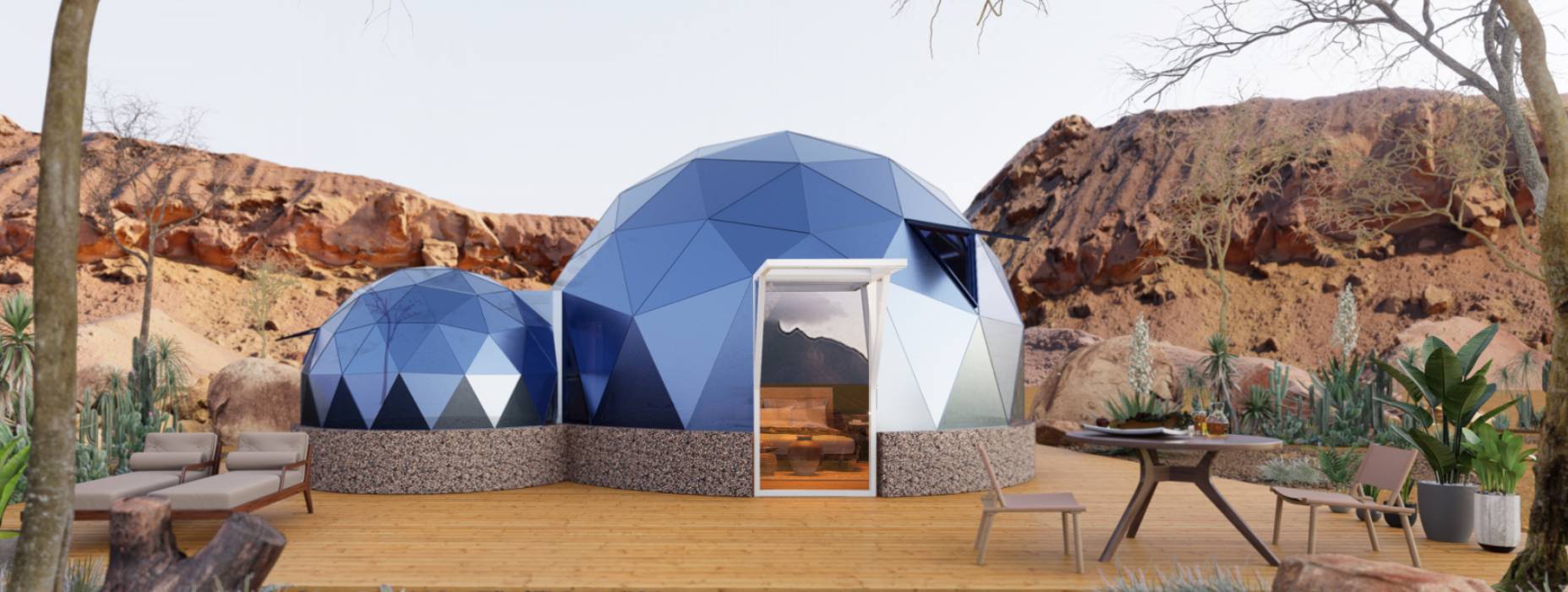 陵县球形智能光伏玻璃星空房